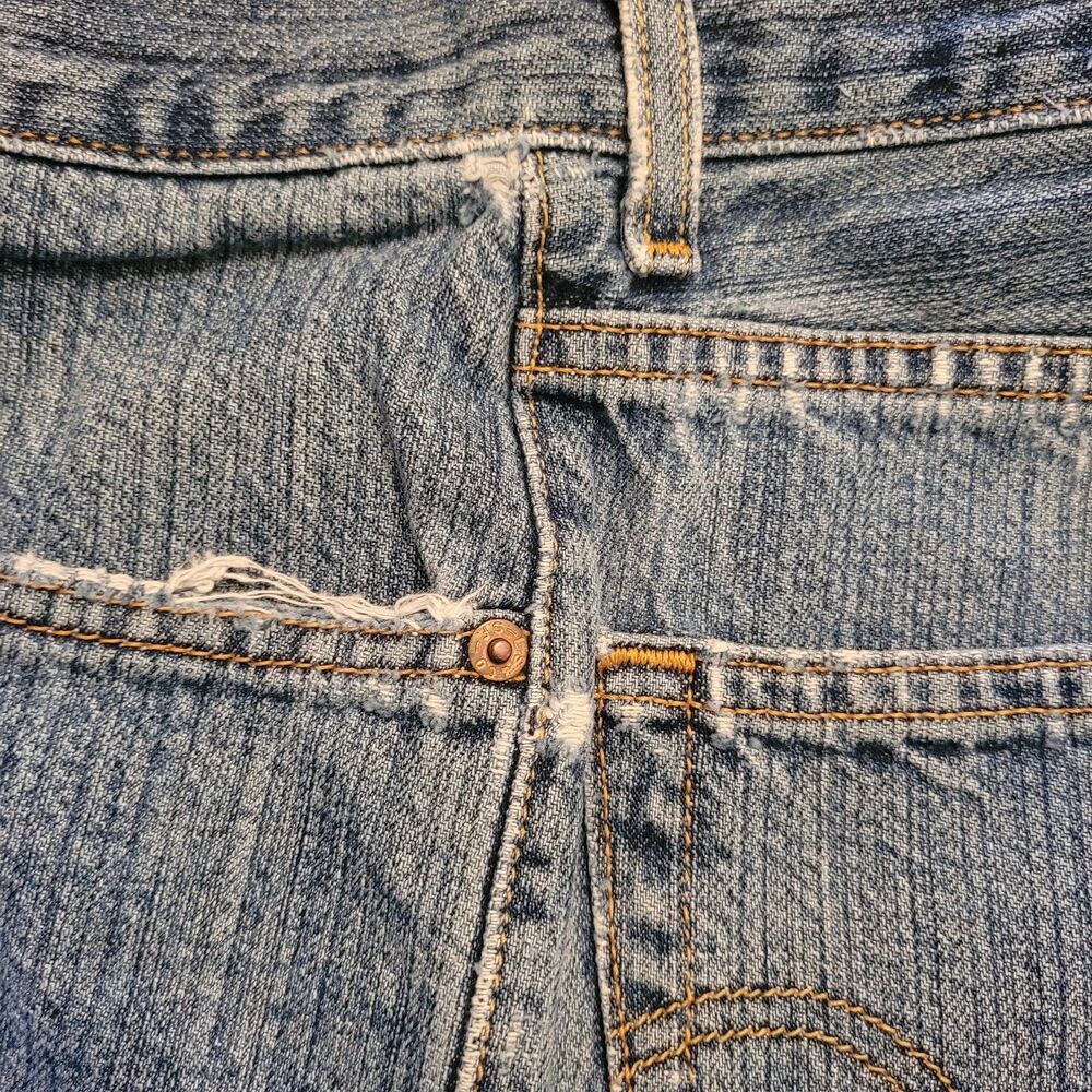 Levi's 550 Relaxed Long Shorts Women's 10 Denim Classic Mom High Waisted Vintage - Picture 12 of 13